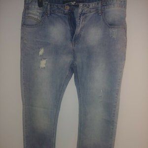 XRAY Men’s Moto Stretch Jeans Biker Pants Distress